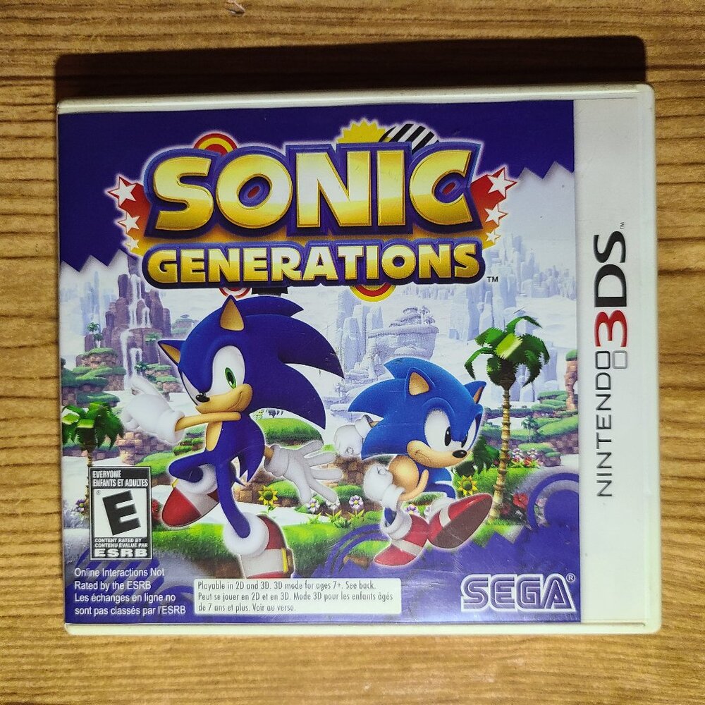 Sonic Generations Nintendo 3DS game (CIB)